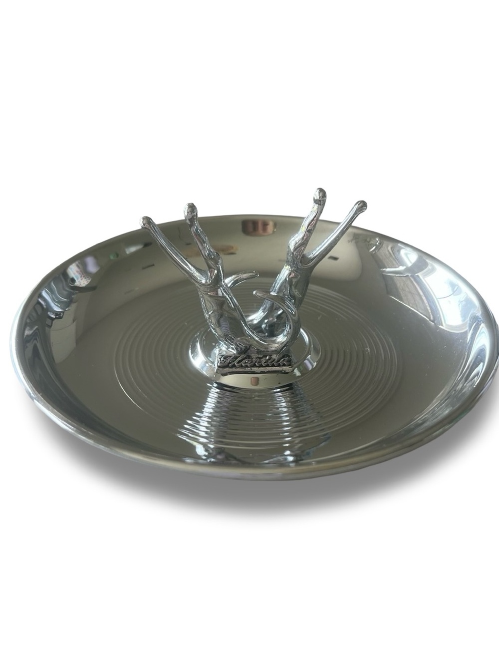 Vintage Mid-Century Modern "Pincherette" Chrome Alligator Ashtray